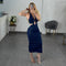VESTIDO MEZCLILLA OBSCURA HALTER