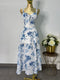 VESTIDO AZUL FLORES