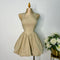 VESTIDO BEIGE GLOBO