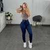PANTALON SKINNY AZUL FUERTE VIBRANT