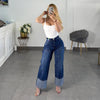 PANTALON MOM JEANS VIBRANT DOBLADILLO