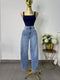PANTALON VIBRANT MOM AZUL CLARO
