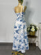 VESTIDO AZUL FLORES