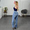 PANTALON VIBRANT MOM AZUL CLARO