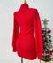 VESTIDO SUETER ROJO