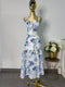 VESTIDO AZUL FLORES