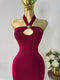 VESTIDO TINTO HALTER