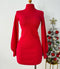 VESTIDO SUETER ROJO