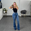 PANTALON CAMPANA AZUL CLARO VIBRANT