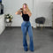 PANTALON CAMPANA AZUL CLARO VIBRANT