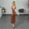 VESTIDO MARRON VINIPIEL