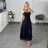 VESTIDO NEGRO ABERTURA EN PIERNA