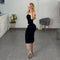 VESTIDO NEGRO PUNTO