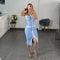 VESTIDO AZUL CIELO PUNTO