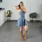 VESTIDO MEZCLILLA CORDONES