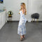 VESTIDO AZUL FLORES MESH