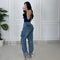PANTALON CARGO AZUL CLARO VIBRANT