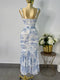VESTIDO AZUL FLORES MESH