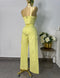 SET CARGO Y TOP AMARILLO