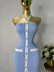 VESTIDO AZUL CIELO PUNTO