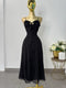 VESTIDO NEGRO ABERTURA EN PIERNA