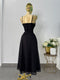 VESTIDO NEGRO ABERTURA EN PIERNA