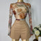 BODY MESH FLOR NUDE