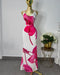 VESTIDO FLOR ROSA LICRA