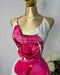 VESTIDO FLOR ROSA LICRA
