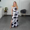 VESTIDO FLOR NEGRA MESH