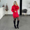 VESTIDO SUETER ROJO