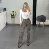 PANTALON MOM JEANS ANIMAL PRINT VIBRANT