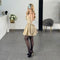 VESTIDO BEIGE GLOBO